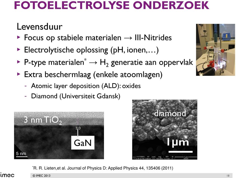 (enkele atoomlagen) - Atomic layer deposition (ALD): oxides - Diamond (Universiteit Gdansk) 3 nm