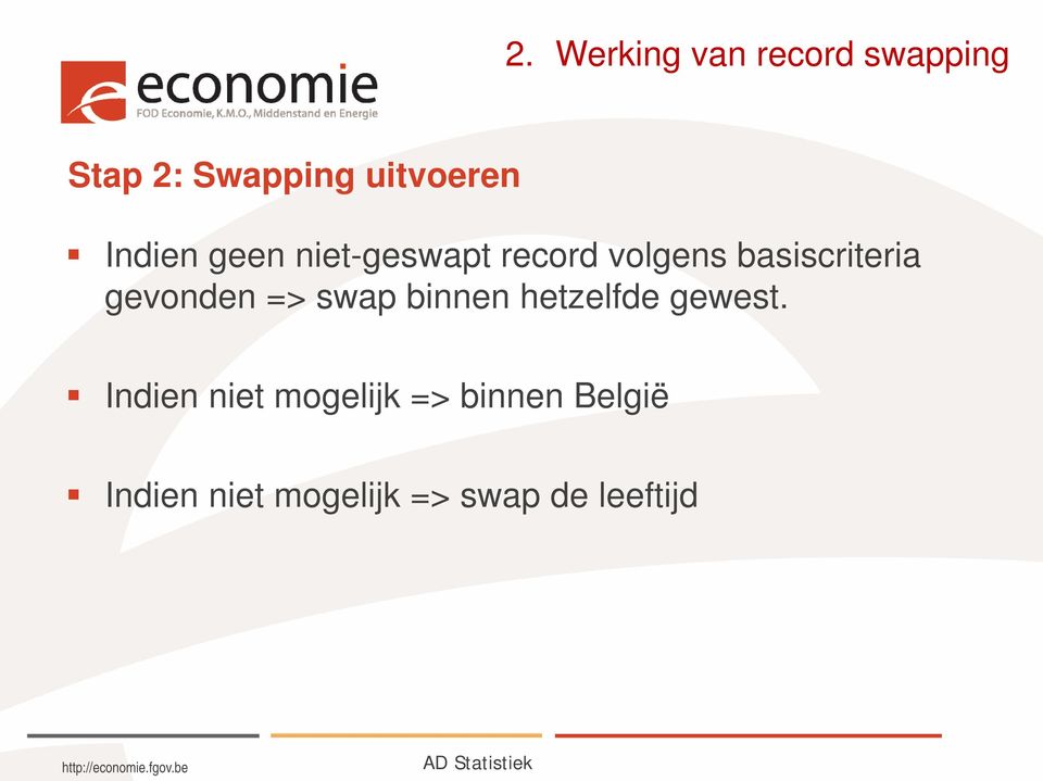 => swap binnen hetzelfde gewest.