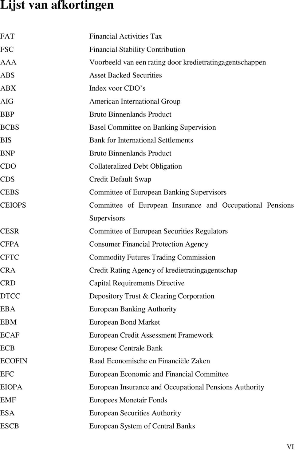 Banking Supervision Bank for International Settlements Bruto Binnenlands Product Collateralized Debt Obligation Credit Default Swap Committee of European Banking Supervisors Committee of European