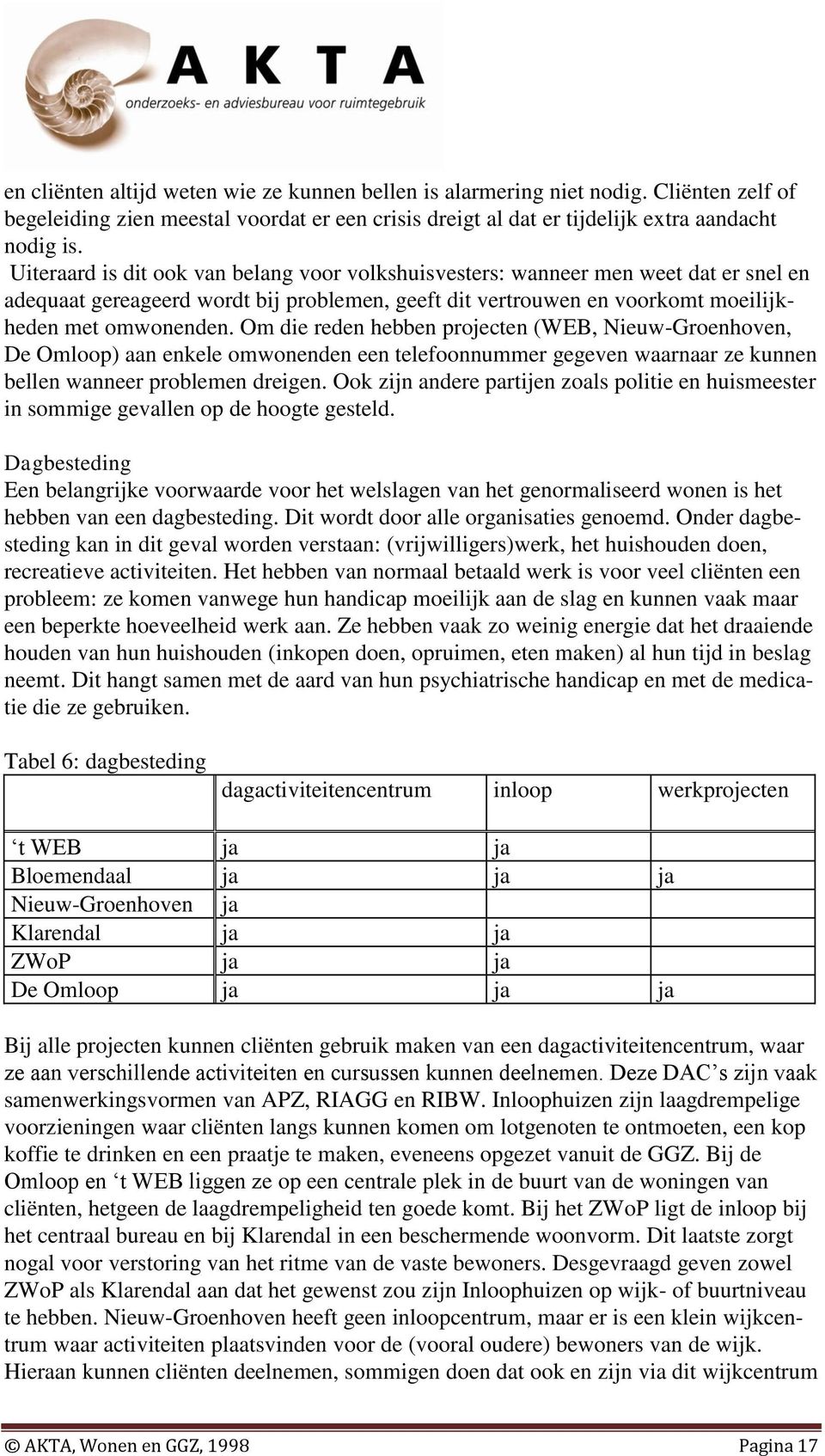 Om die reden hebben projecten (WEB, Nieuw-Groenhoven, De Omloop) aan enkele omwonenden een telefoonnummer gegeven waarnaar ze kunnen bellen wanneer problemen dreigen.