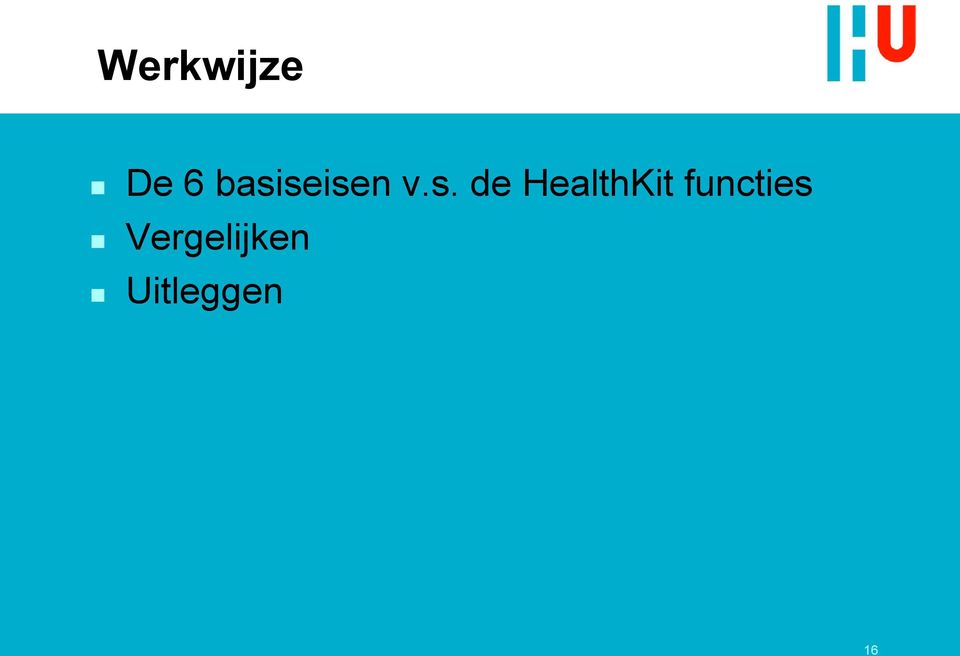 HealthKit functies