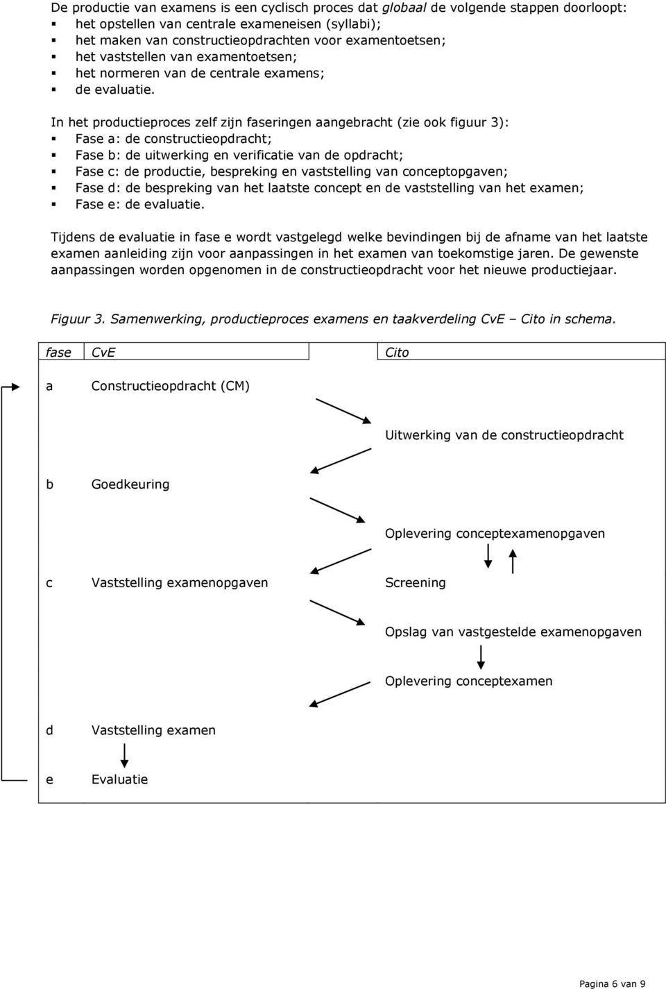 In het productieproces zelf zijn faseringen aangebracht (zie ook figuur 3): Fase a: de constructieopdracht; Fase b: de uitwerking en verificatie van de opdracht; Fase c: de productie, bespreking en