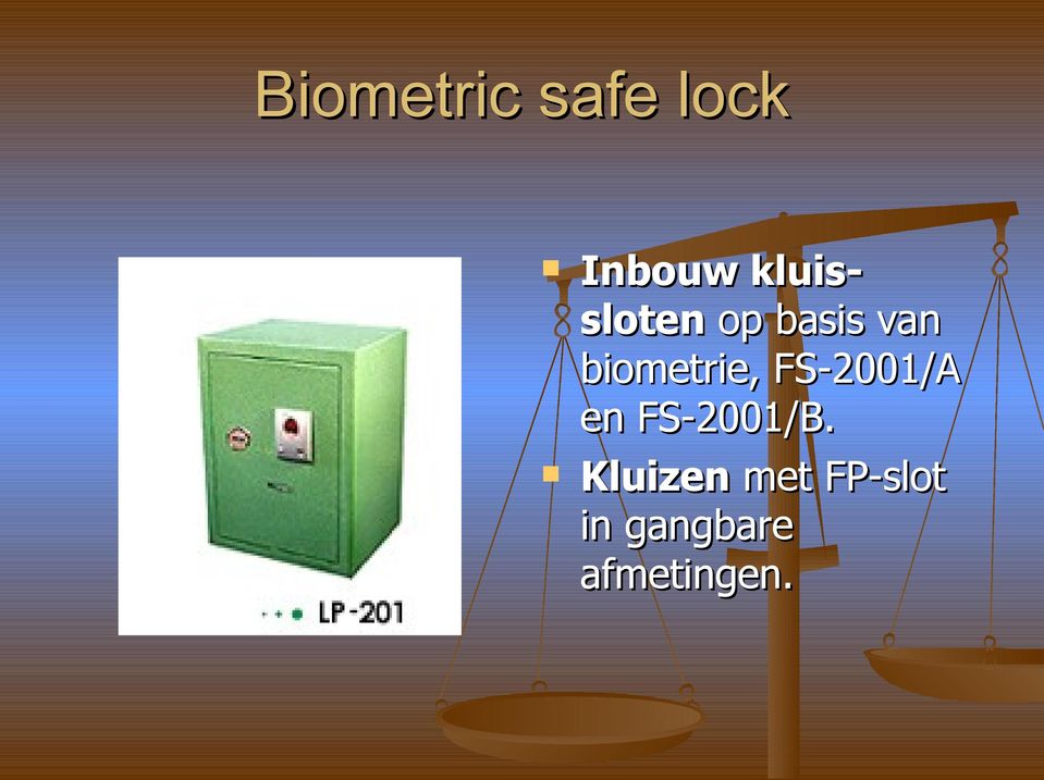 biometrie, FS-2001/A en