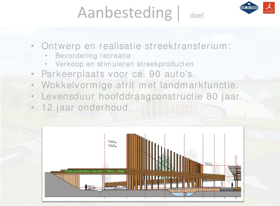 Parkeerplaats voor ca. 90 auto s.