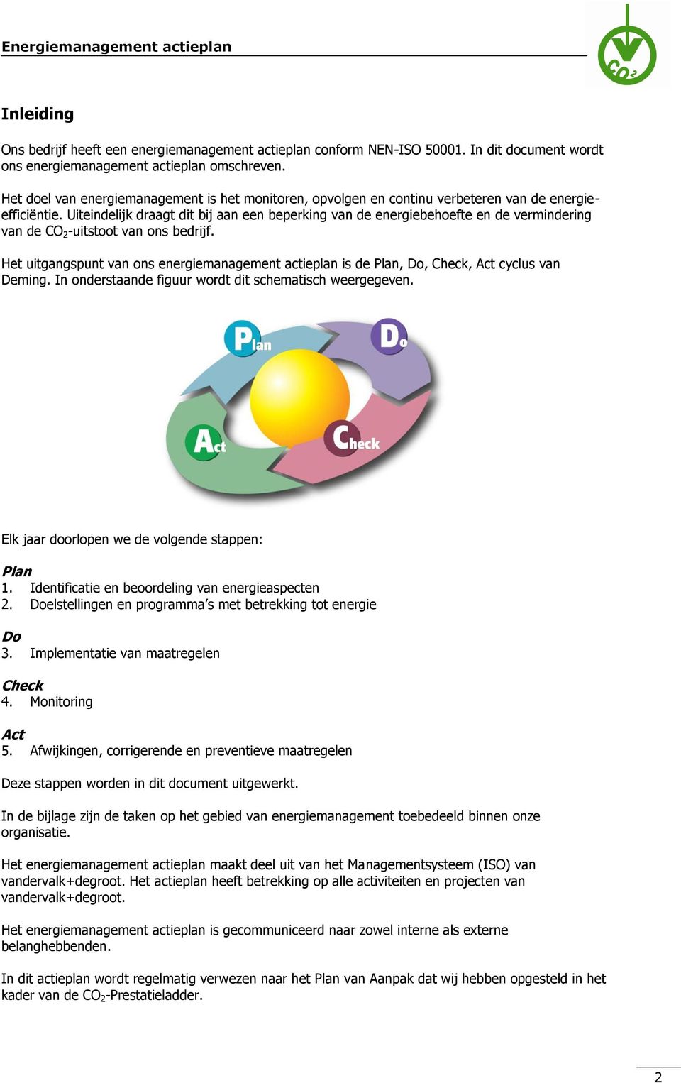 Uiteindelijk draagt dit bij aan een beperking van de energiebehoefte en de vermindering van de CO 2 -uitstoot van ons bedrijf.