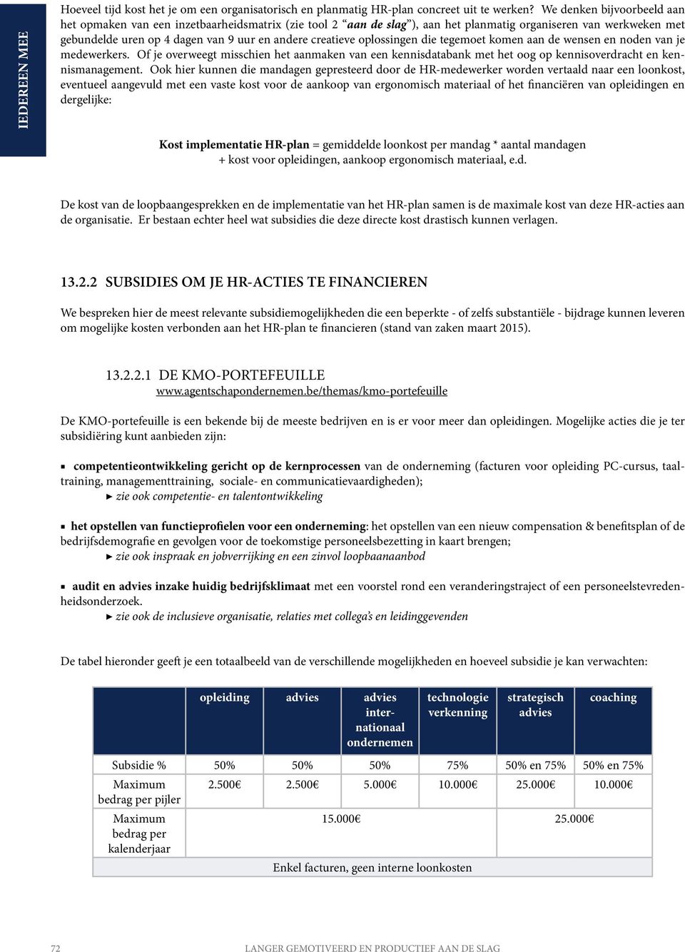 oplossingen die tegemoet komen aan de wensen en noden van je medewerkers. Of je overweegt misschien het aanmaken van een kennisdatabank met het oog op kennisoverdracht en kennismanagement.