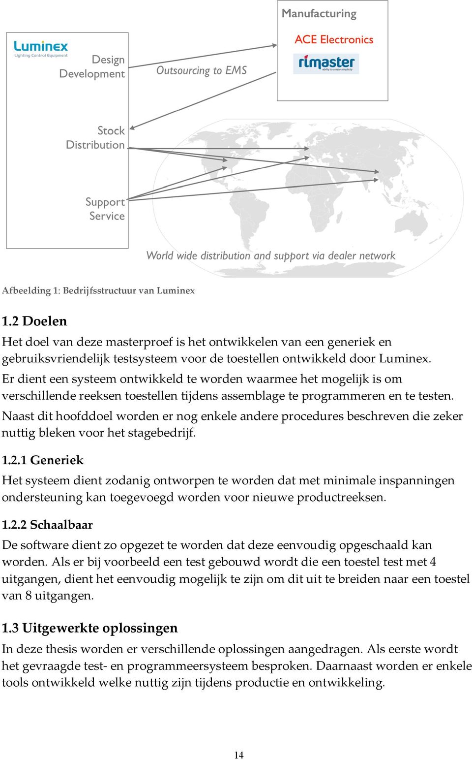 Naast dit hoofddoel worden er nog enkele andere procedures beschreven die zeker nuttig bleken voor het stagebedrijf. 1.2.