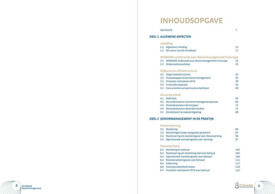 3 Prestatie-indicatoren (PI s) 39 3.4 Financiële aspecten 42 3.5 Concurrentie van particuliere bedrijven 49 Donorbestand 4.1 Definities 56 4.2 Donorbestand en het donormanagementproces 69 4.