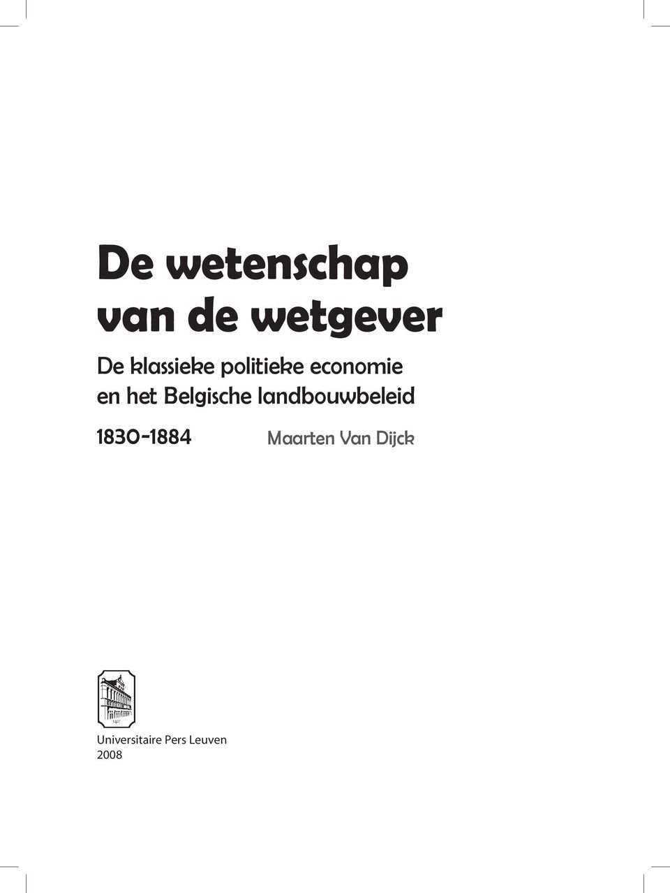 Belgische landbouwbeleid 1830-1884