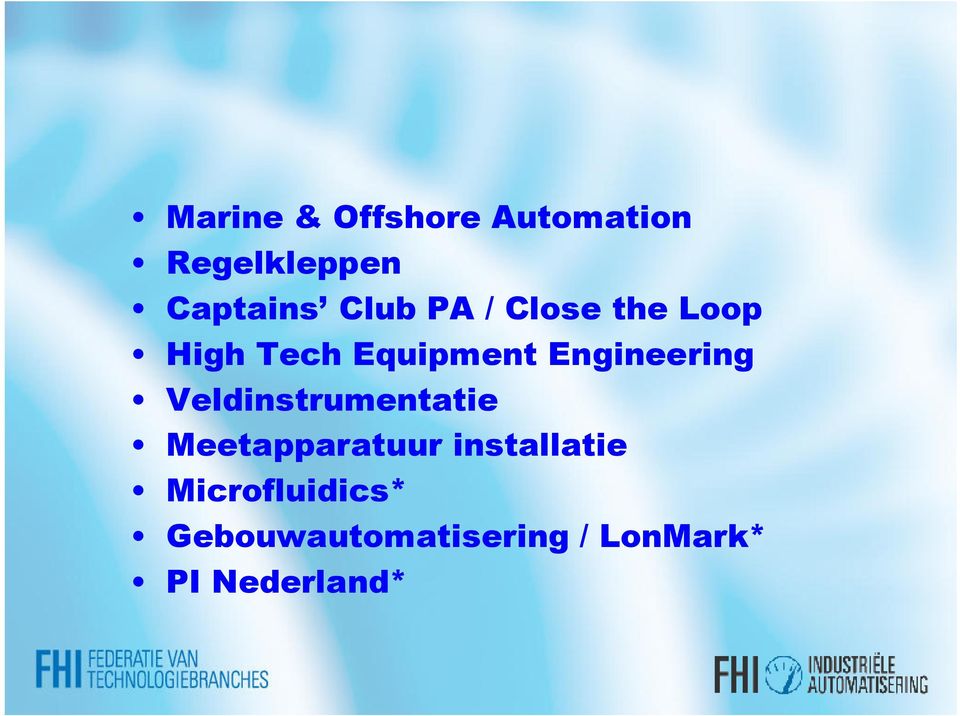 Engineering Veldinstrumentatie Meetapparatuur