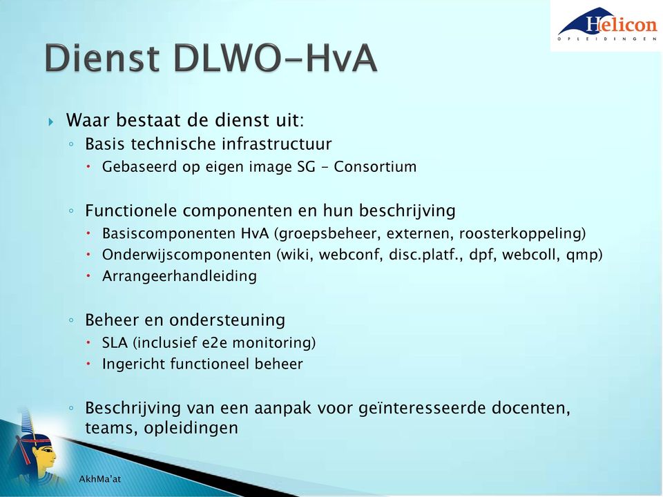 Onderwijscomponenten (wiki, webconf, disc.platf.