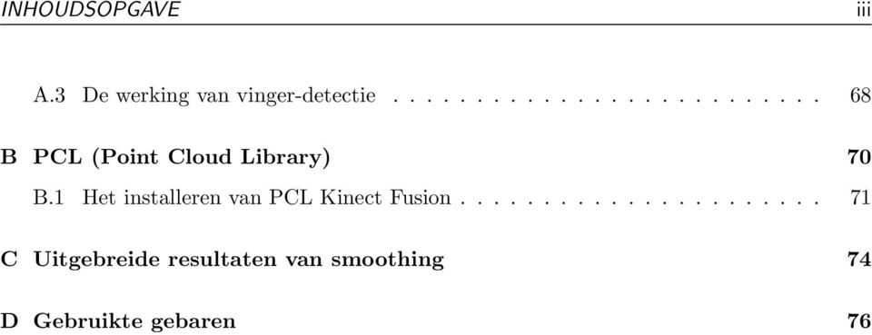 1 Het installeren van PCL Kinect Fusion.