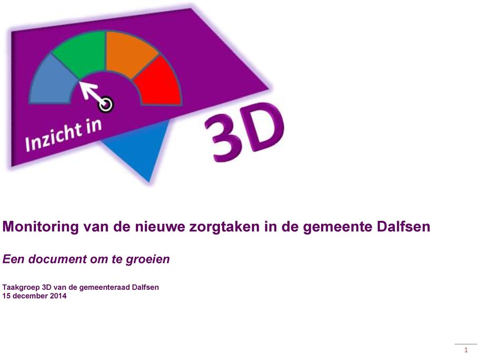 om te groeien Taakgroep 3D van de