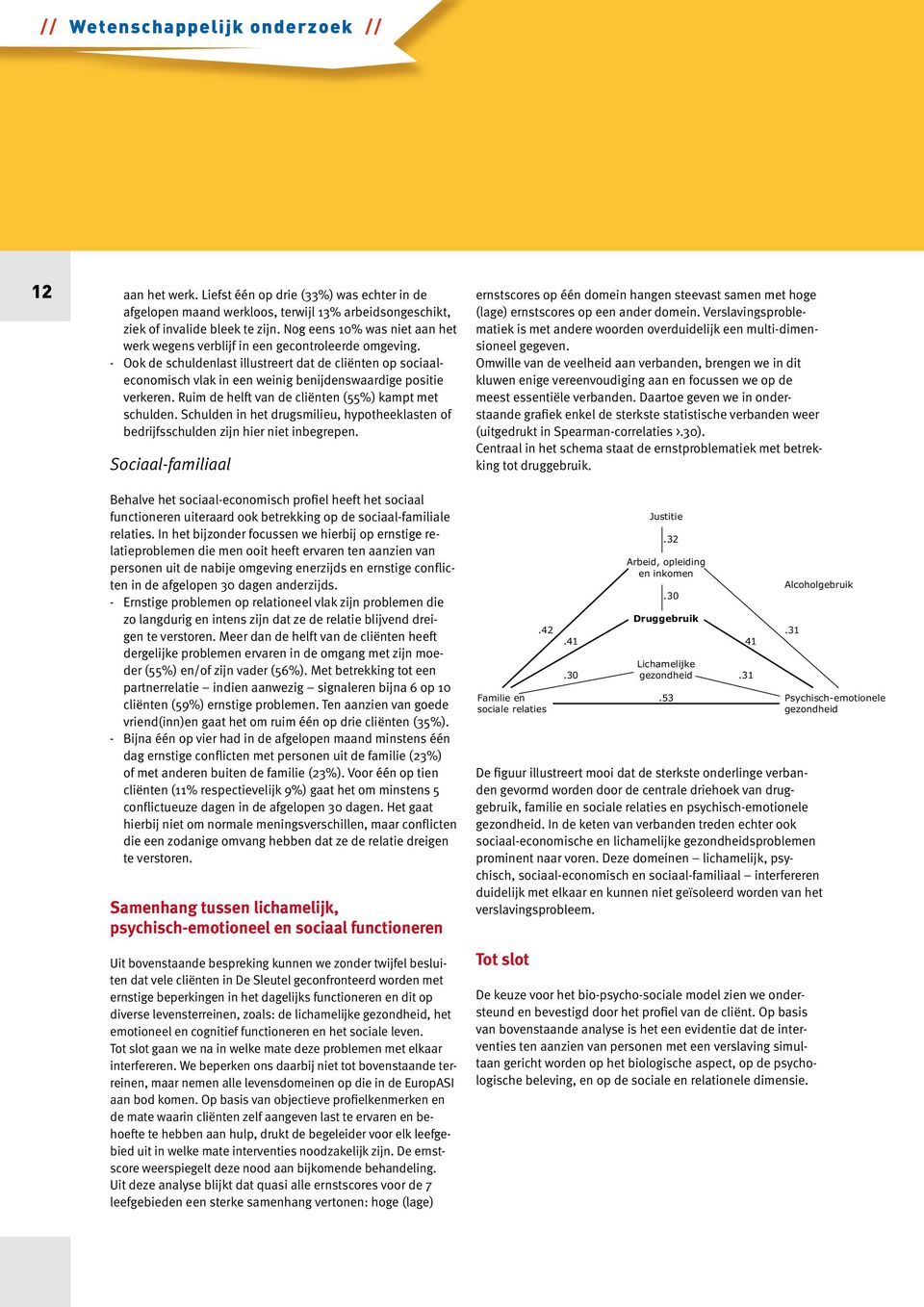 - Ook de schuldenlast illustreert dat de cliënten op sociaaleconomisch vlak in een weinig benijdenswaardige positie verkeren. Ruim de helft van de cliënten (55%) kampt met schulden.