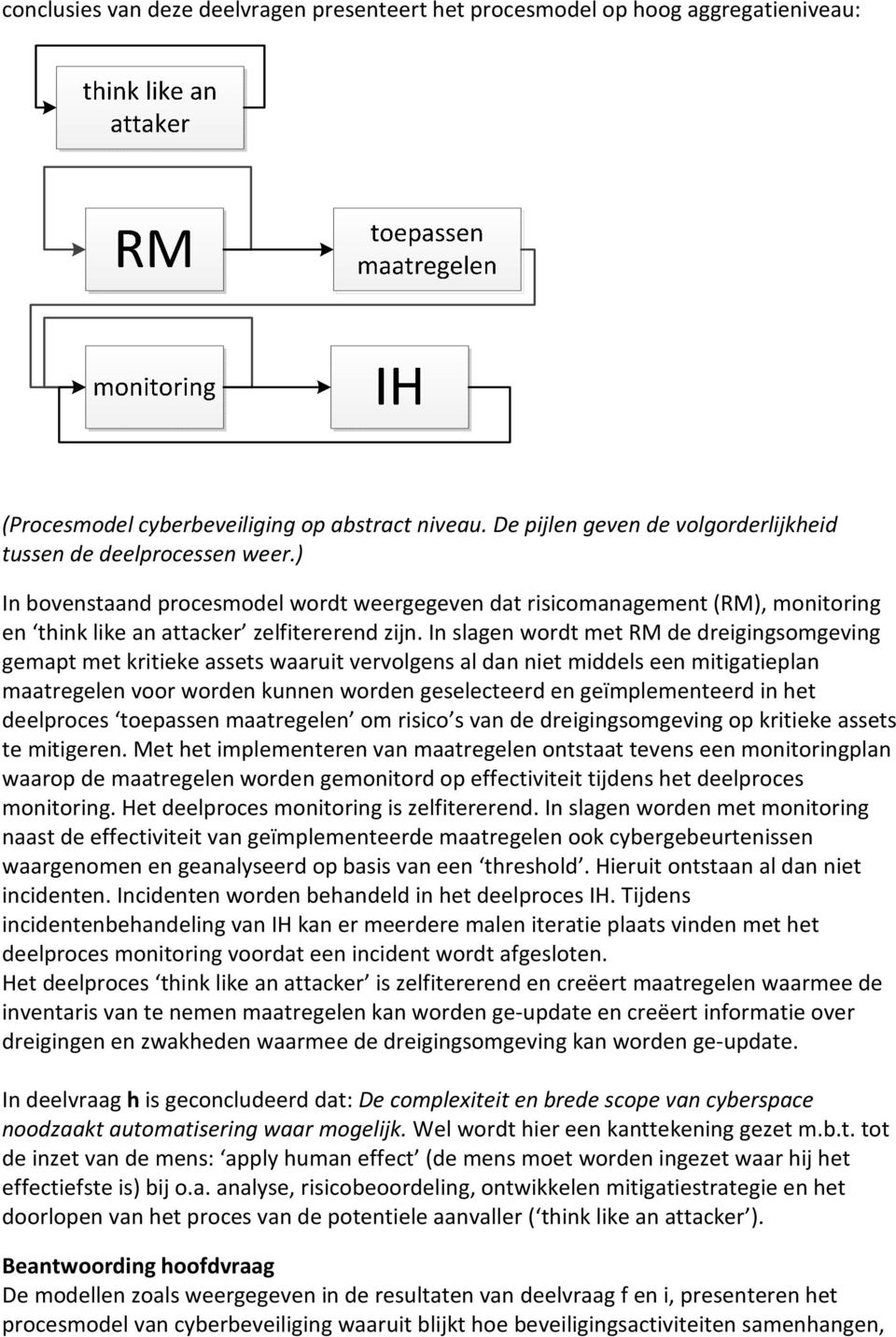 In slagen wordt met RM de dreigingsomgeving gemapt met kritieke assets waaruit vervolgens al dan niet middels een mitigatieplan maatregelen voor worden kunnen worden geselecteerd en geïmplementeerd