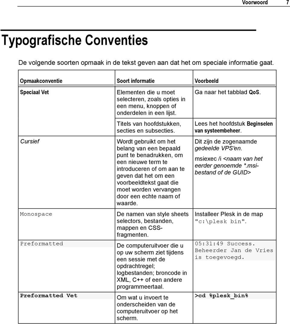 Titels van hoofdstukken, secties en subsecties.