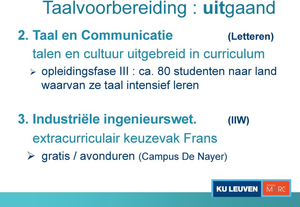 curriculum opleidingsfase III : ca.