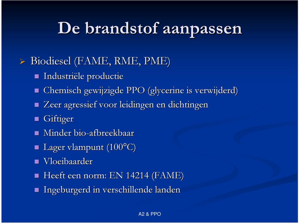 leidingen en dichtingen Giftiger Minder bio-afbreekbaar Lager vlampunt (100 C)