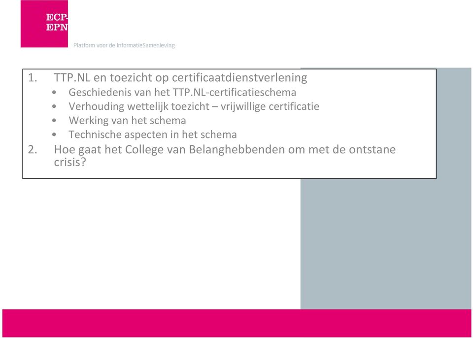 NL-certificatieschema Verhouding wettelijk toezicht vrijwillige