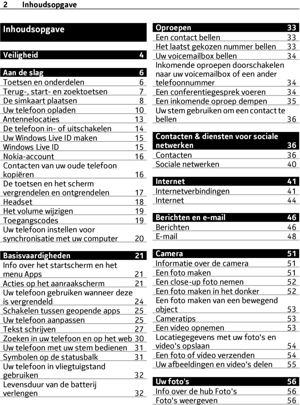 volume wijzigen 19 Toegangscodes 19 Uw telefoon instellen voor synchronisatie met uw computer 20 Basisvaardigheden 21 Info over het startscherm en het menu Apps 21 Acties op het aanraakscherm 21 Uw