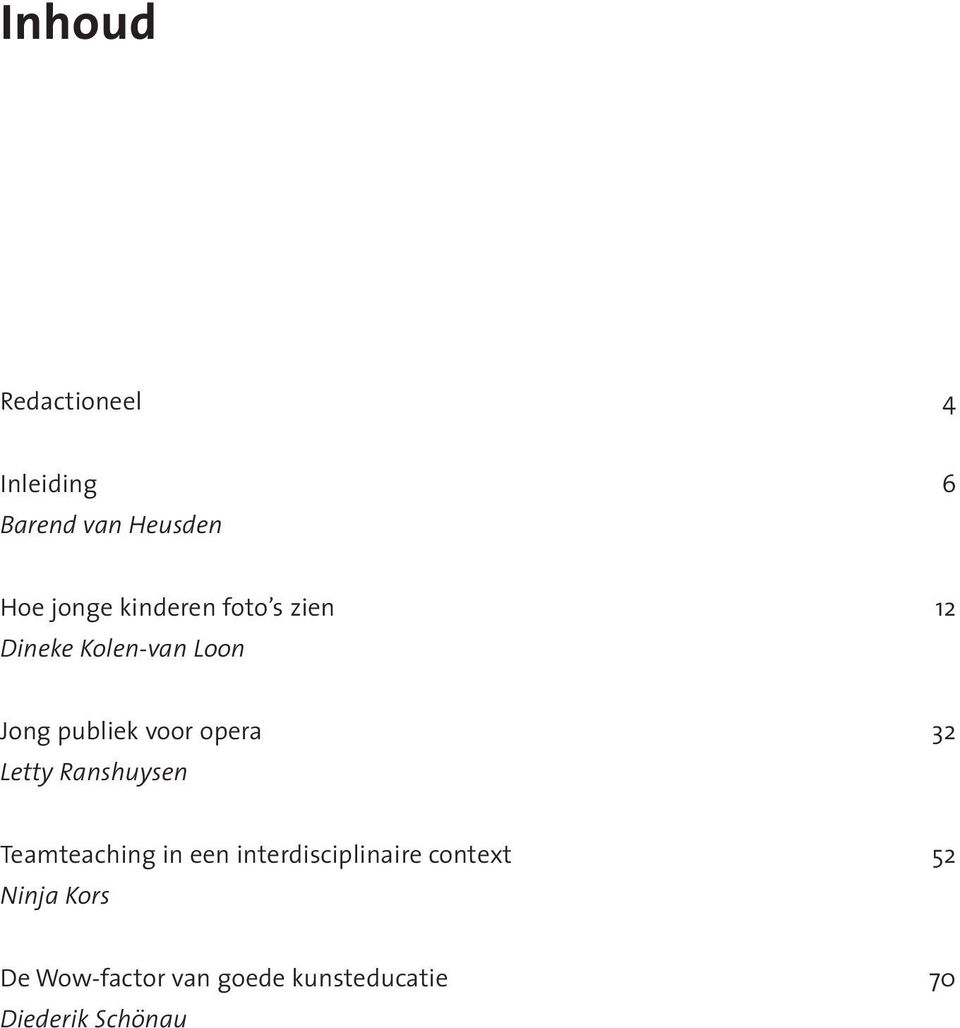 opera 32 Letty Ranshuysen Teamteaching in een interdisciplinaire