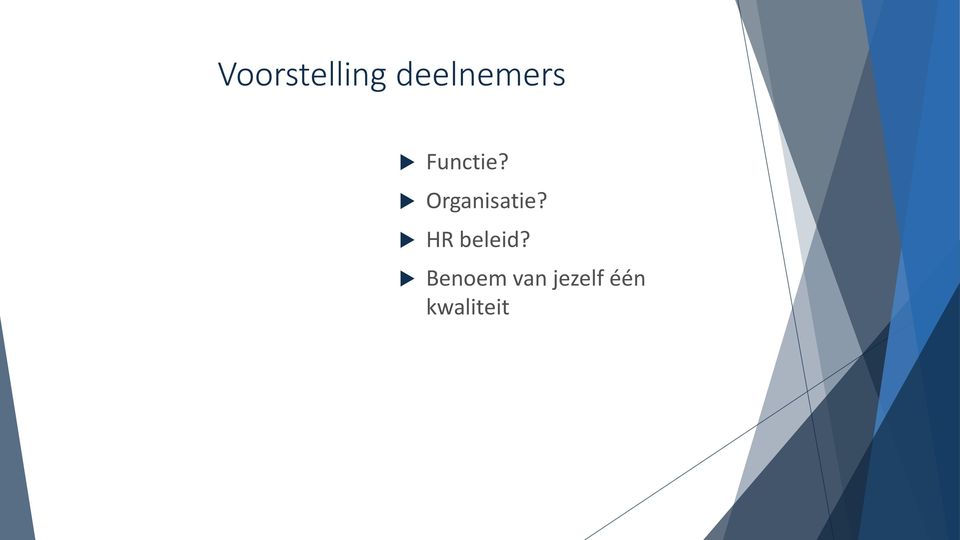 Organisatie?