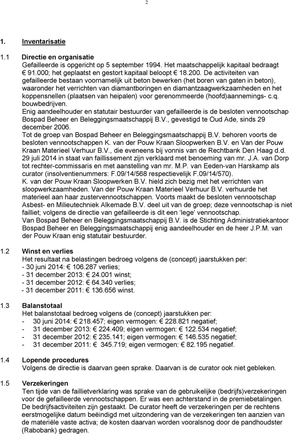 (plaatsen van heipalen) voor gerenommeerde (hoofd)aannemings- c.q. bouwbedrijven.