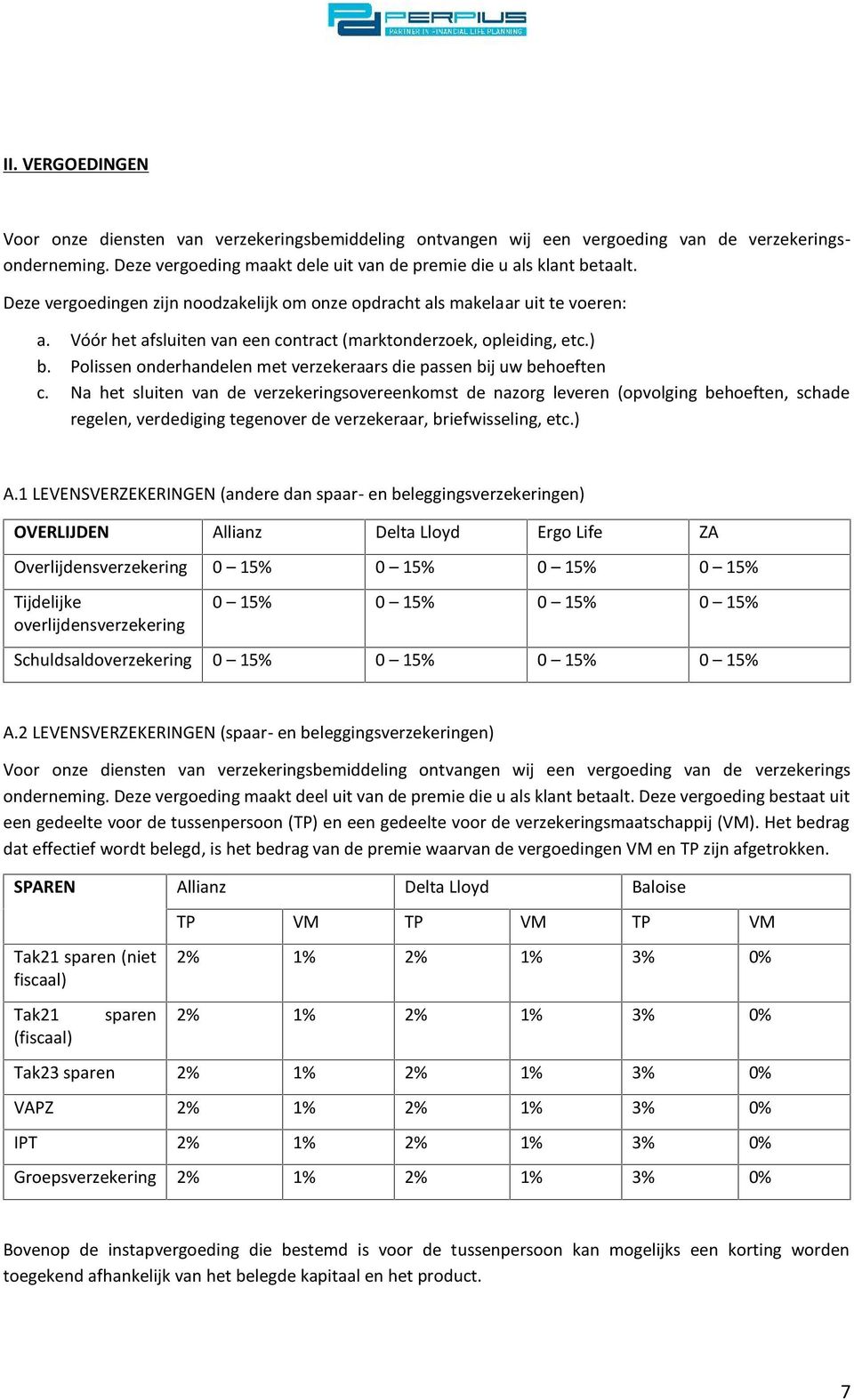 Polissen onderhandelen met verzekeraars die passen bij uw behoeften c.