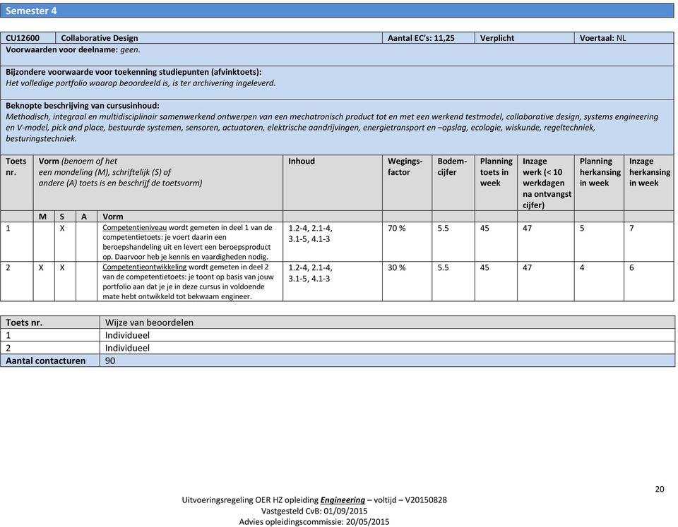 Methodisch, integraal en multidisciplinair samenwerkend ontwerpen van een mechatronisch product tot en met een werkend testmodel, collaborative design, systems engineering en V-model, pick and place,