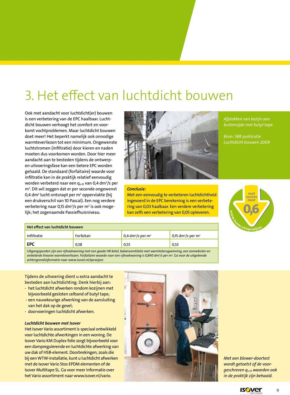 Door hier meer aandacht aan te besteden tijdens de ontwerpen uitvoeringsfase kan een betere EPC worden gehaald.