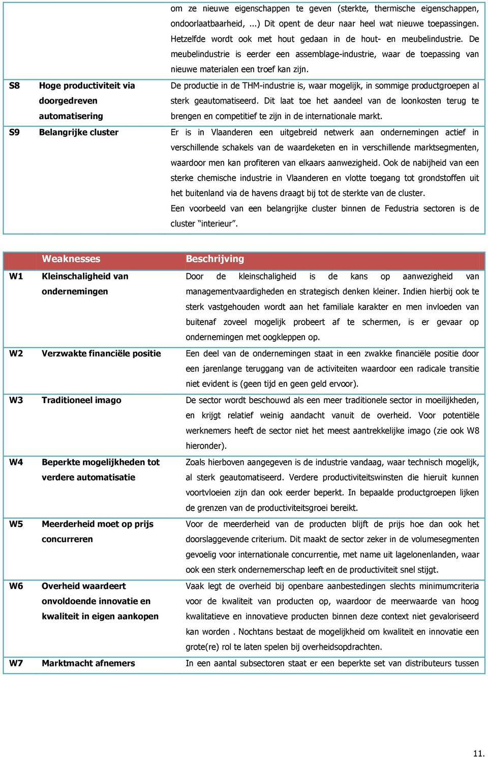 S8 Hoge productiviteit via doorgedreven automatisering De productie in de THM-industrie is, waar mogelijk, in sommige productgroepen al sterk geautomatiseerd.