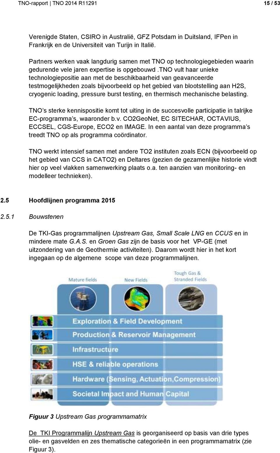 tno vult haar unieke technologiepositie aan met de beschikbaarheid van geavanceerde testmogelijkheden zoals bijvoorbeeld op het gebied van blootstelling aan H2S, cryogenic loading, pressure burst