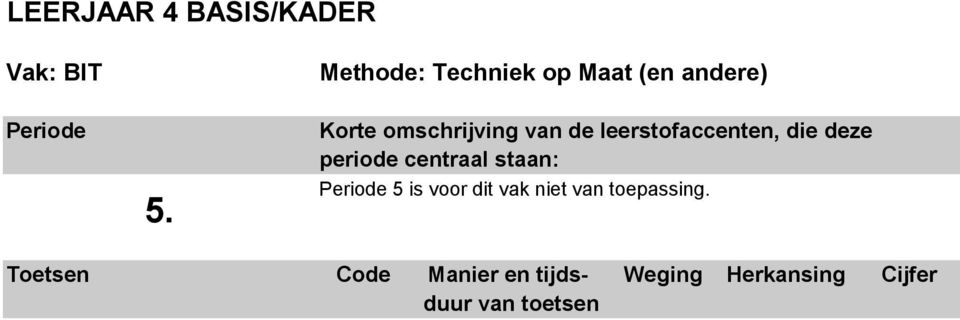 Methode: Techniek op Maat