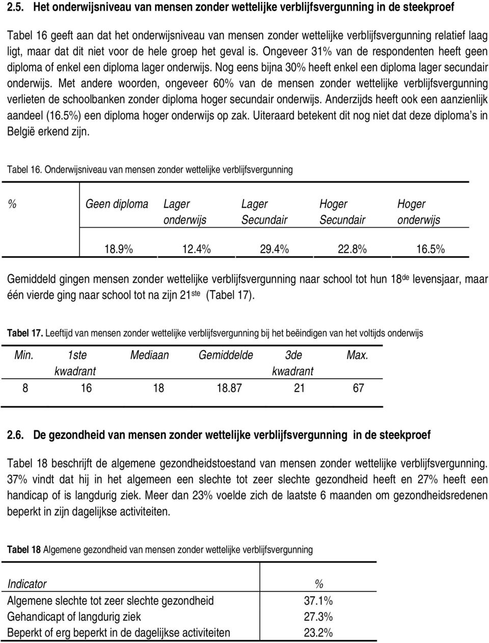 Nog eens bijna 30% heeft enkel een diploma lager secundair onderwijs.