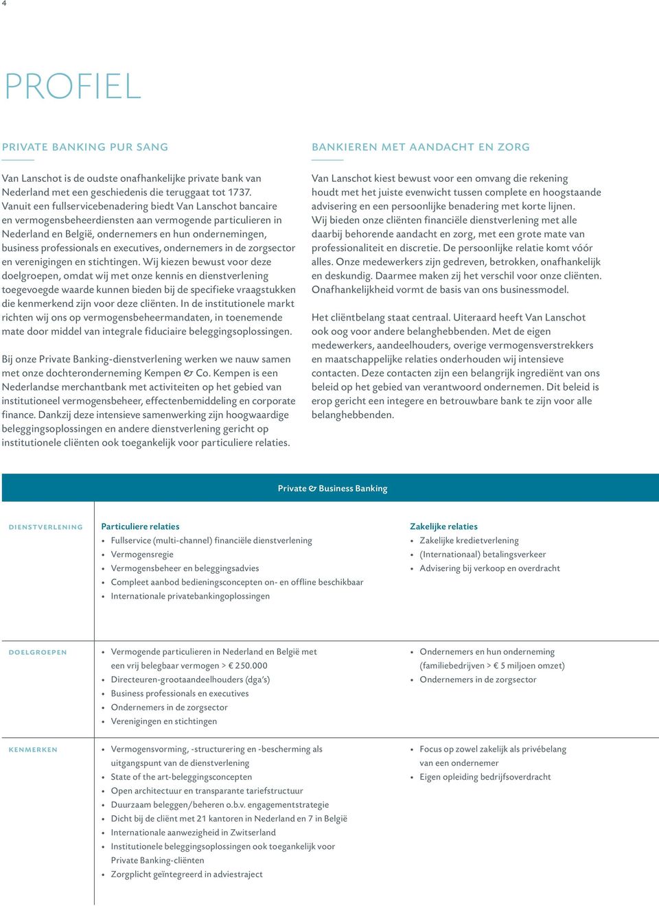 en executives, ondernemers in de zorgsector en verenigingen en stichtingen.