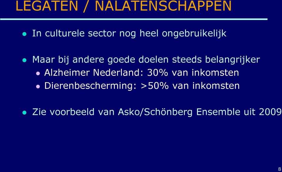 belangrijker Alzheimer Nederland: 30% van inkomsten