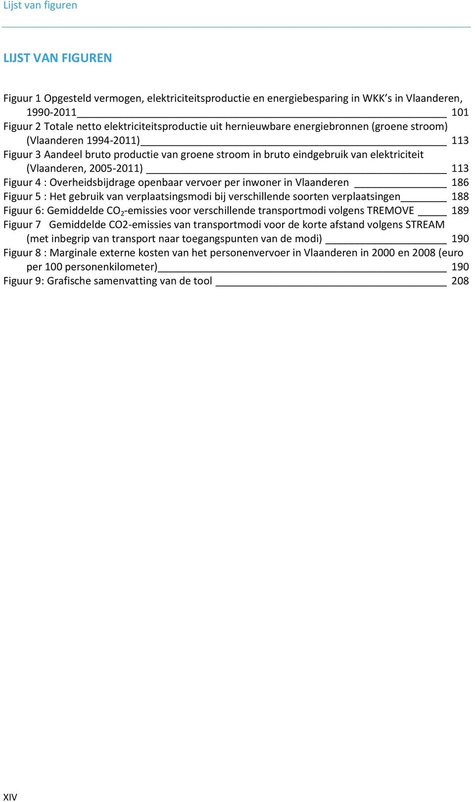 Overheidsbijdrage openbaar vervoer per inwoner in Vlaanderen 186 Figuur 5 : Het gebruik van verplaatsingsmodi bij verschillende soorten verplaatsingen 188 Figuur 6: Gemiddelde CO 2 -emissies voor