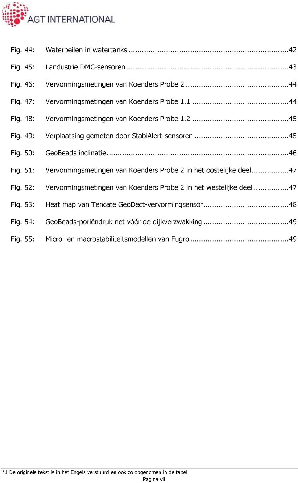 52: Vervormingsmetingen van Koenders Probe 2 in het westelijke deel... 47 Fig. 53: Heat map van Tencate GeoDect-vervormingsensor... 48 Fig. 54: GeoBeads-poriëndruk net vóór de dijkverzwakking.