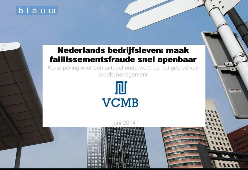 onderwerp op het gebied van credit management juni