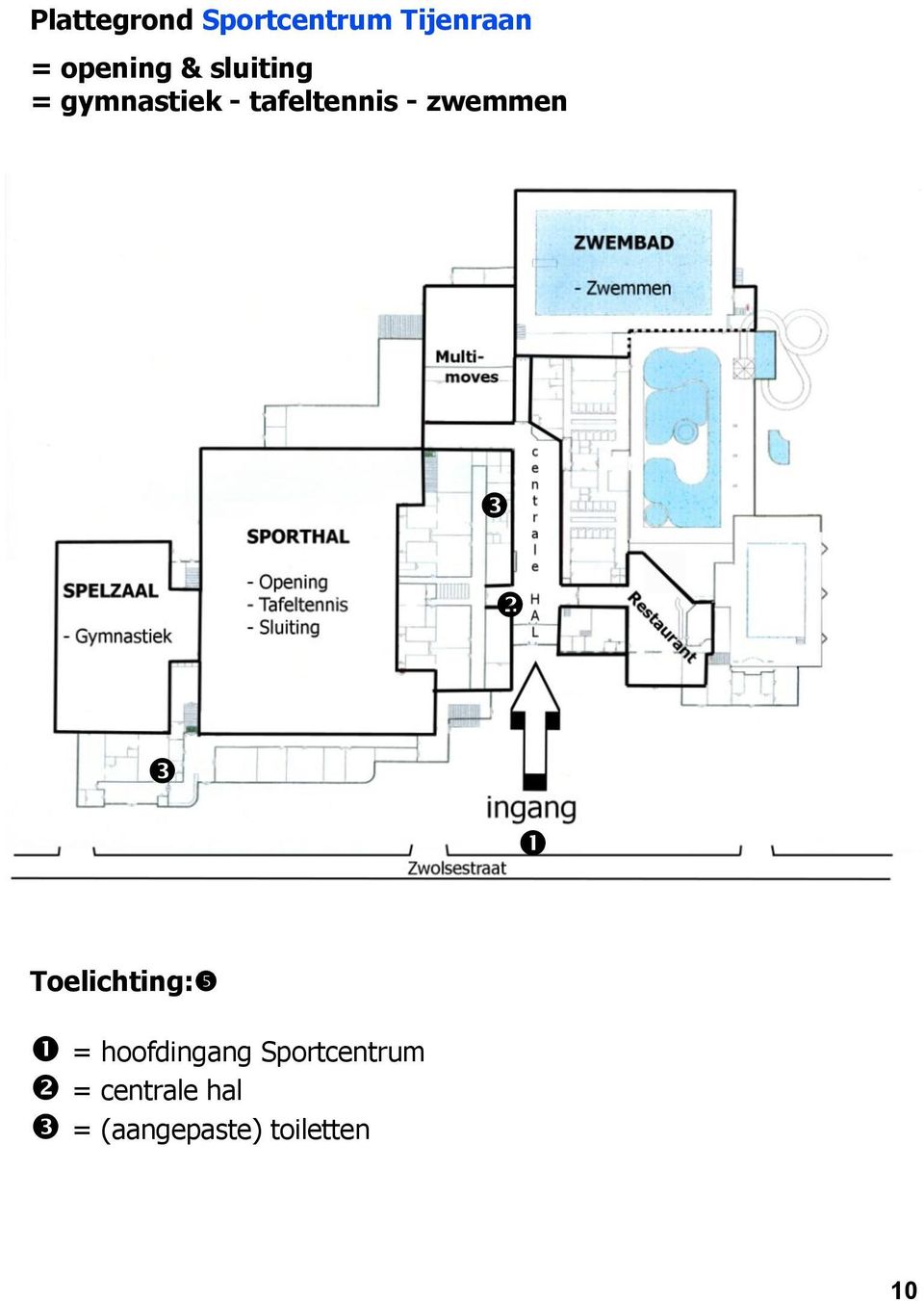 tafeltennis - zwemmen Toelichting: =