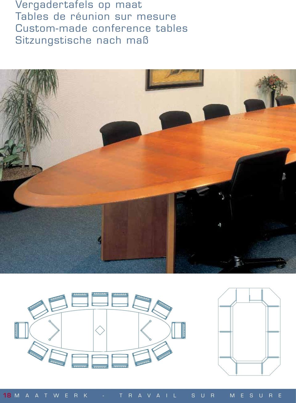 conference tables Sitzungstische nach