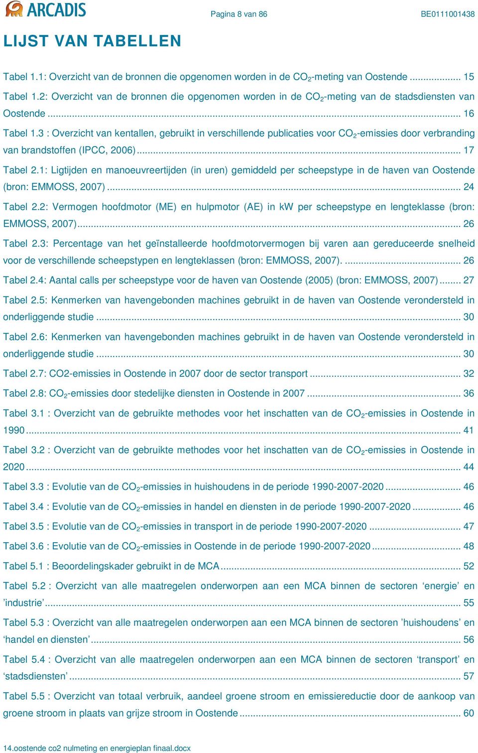 3 : Overzicht van kentallen, gebruikt in verschillende publicaties voor CO 2 -emissies door verbranding van brandstoffen (IPCC, 2006)... 17 Tabel 2.