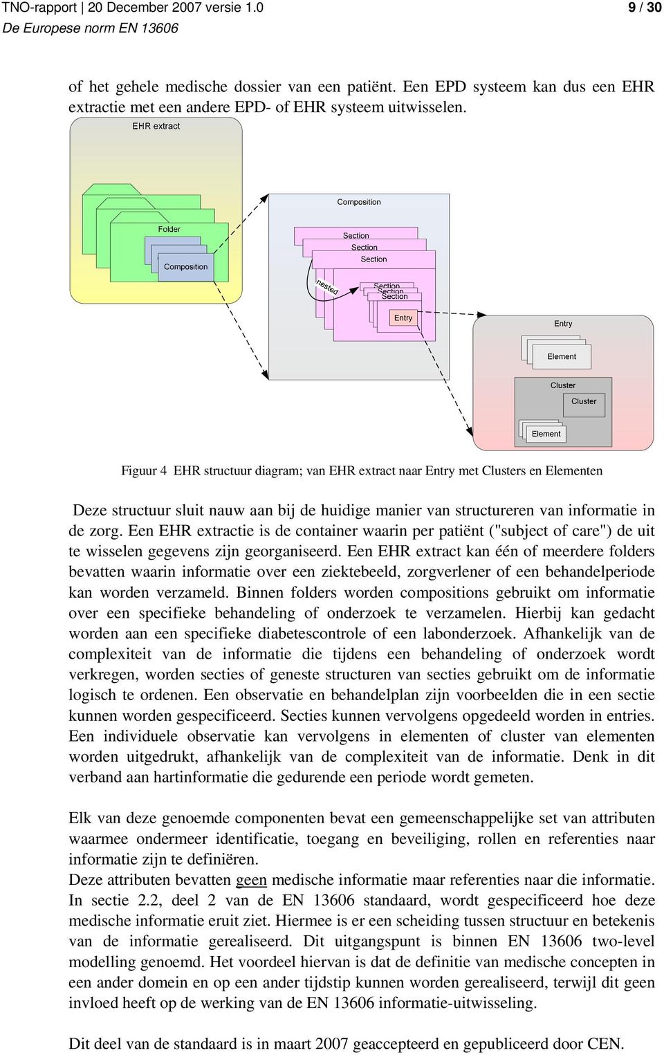 Een EHR extractie is de container waarin per patiënt ("subject of care") de uit te wisselen gegevens zijn georganiseerd.