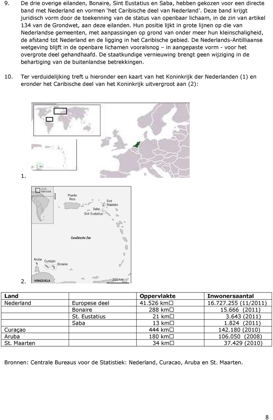 Hun positie lijkt in grote lijnen op die van Nederlandse gemeenten, met aanpassingen op grond van onder meer hun kleinschaligheid, de afstand tot Nederland en de ligging in het Caribische gebied.