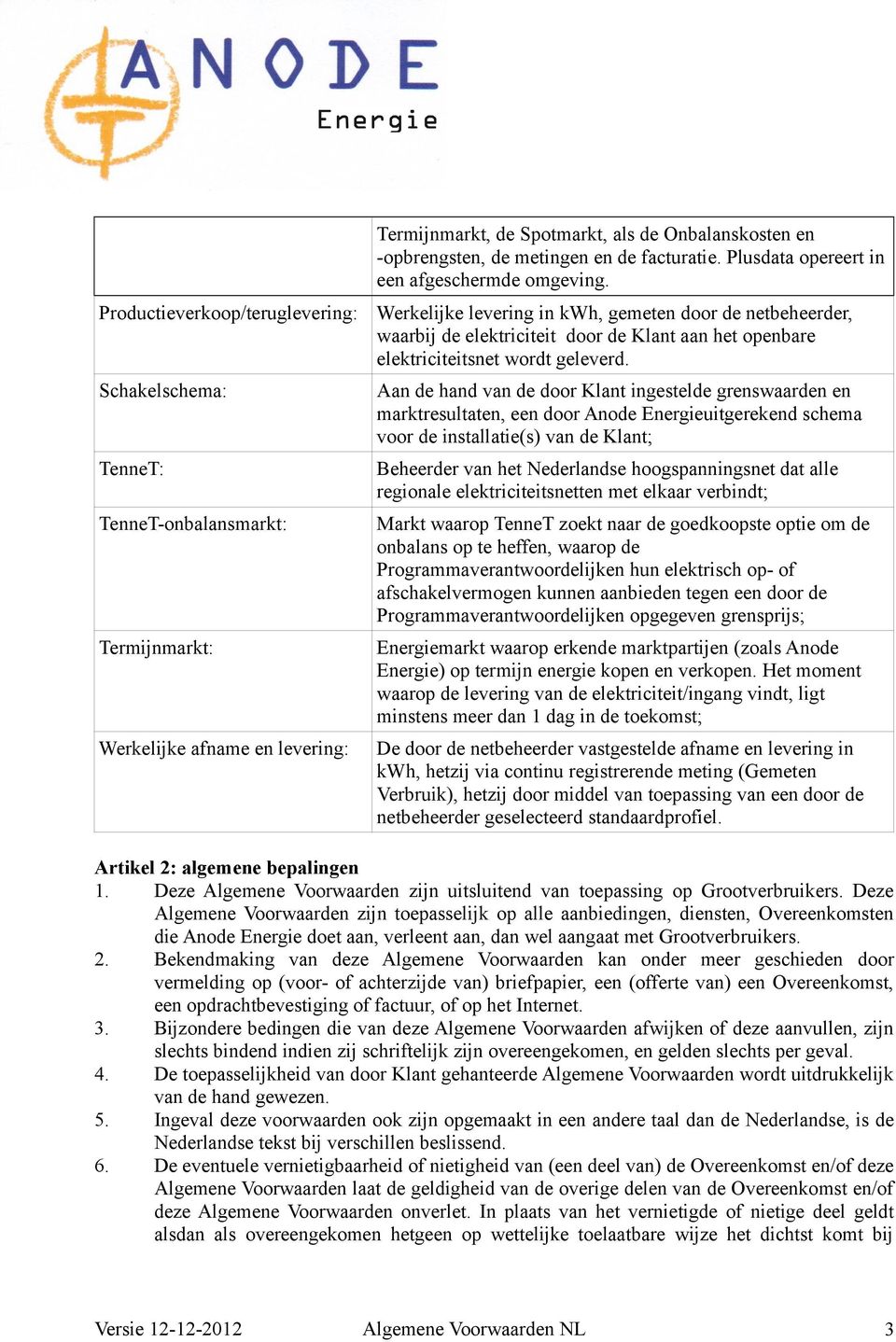 Werkelijke levering in kwh, gemeten door de netbeheerder, waarbij de elektriciteit door de Klant aan het openbare elektriciteitsnet wordt geleverd.