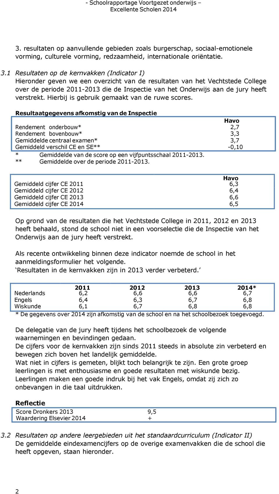 verstrekt. Hierbij is gebruik gemaakt van de ruwe scores.