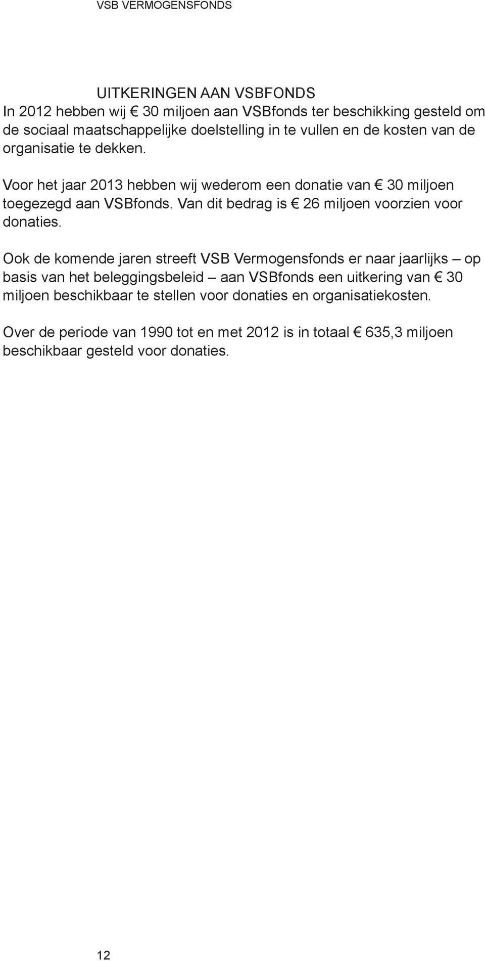 Van dit bedrag is 26 miljoen voorzien voor donaties.