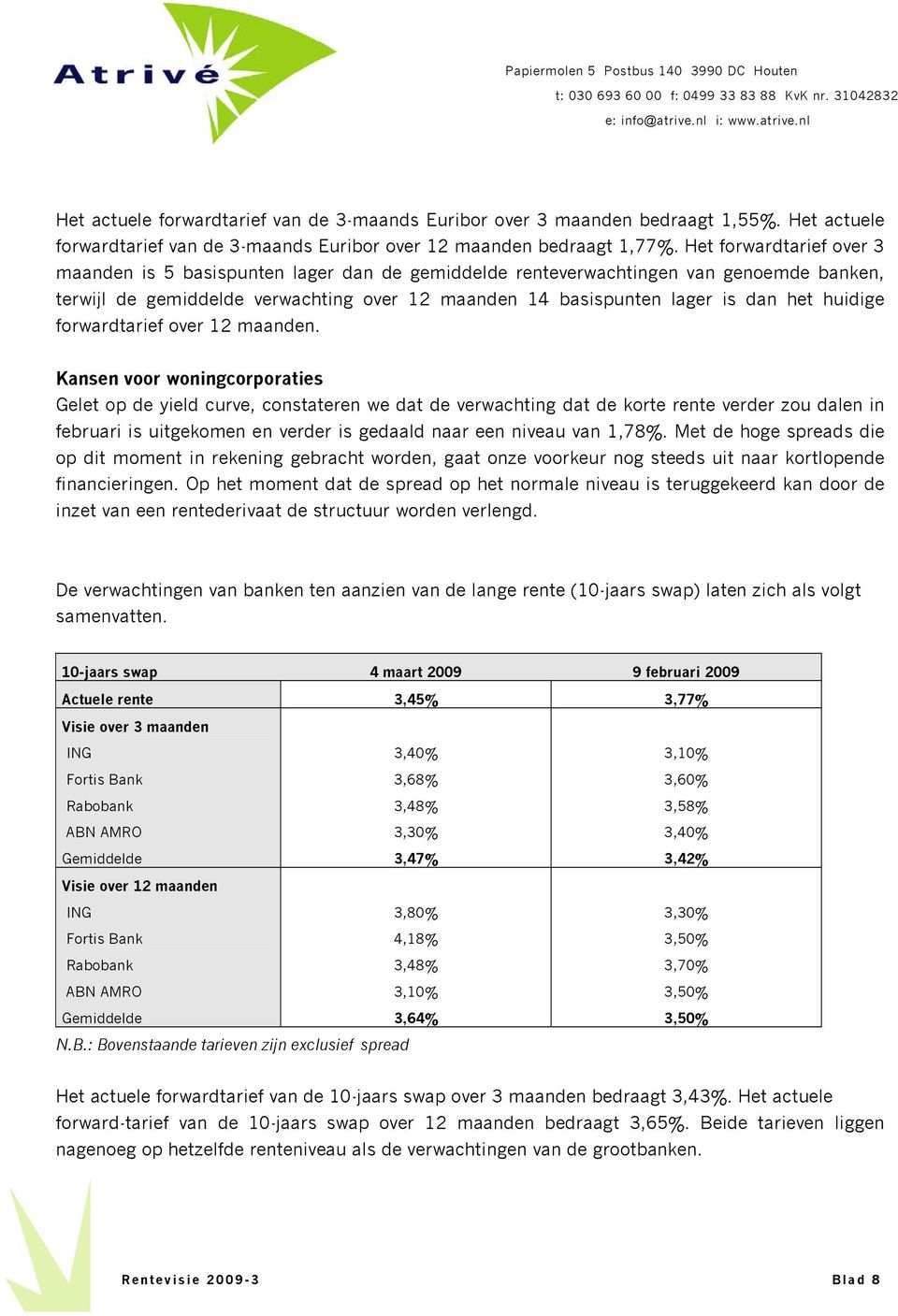 huidige forwardtarief over 12 maanden.