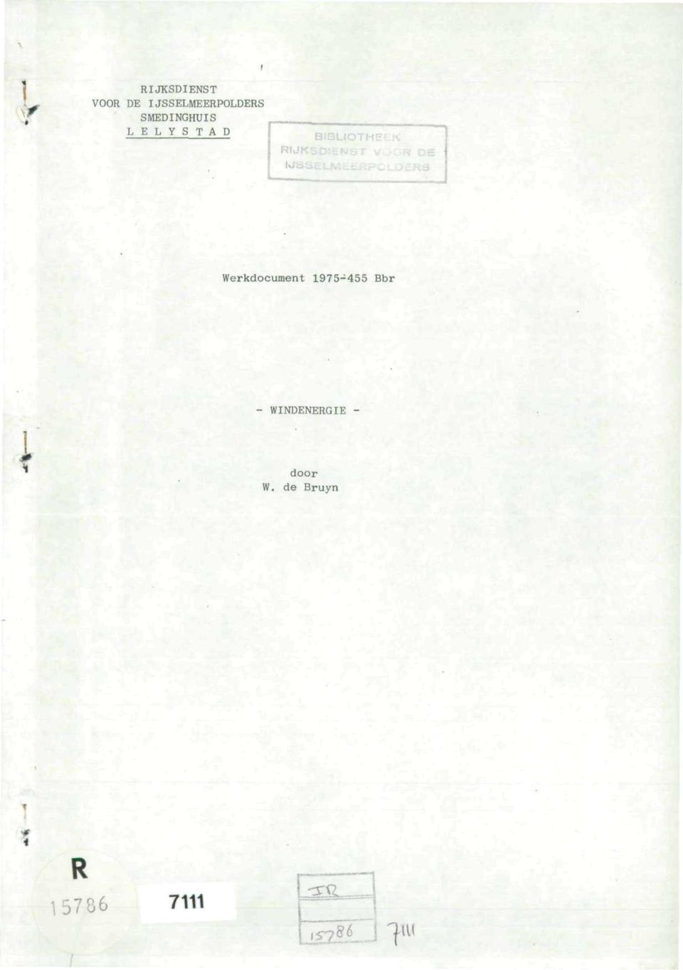 LELYSTAD RIJ Werkdocument 1975-455