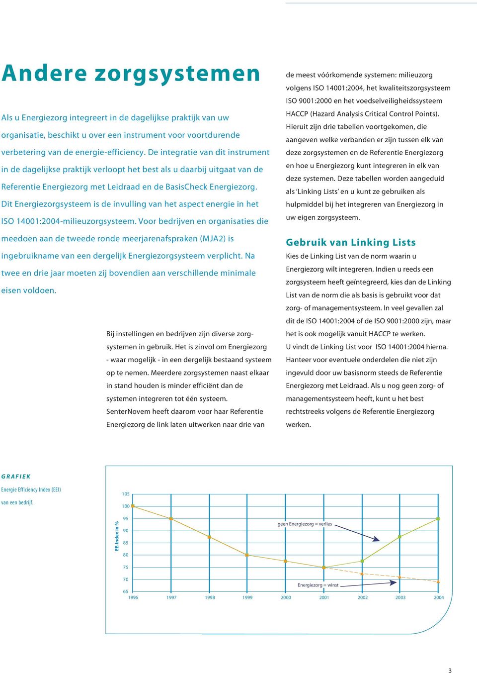 Dit Energiezorgsysteem is de invulling van het aspect energie in het ISO 14001:2004-milieuzorgsysteem.